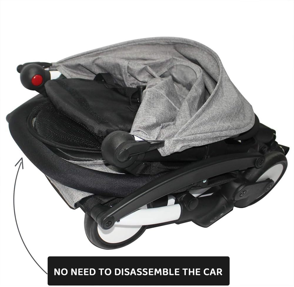 Stroller Bumper Bar &ndash; Oxford Cloth Armrest, Safety Crossbar Handlebar for Baby Strollers, Protective Handrail Replacement for Pushchairs & Trolleys image number 3