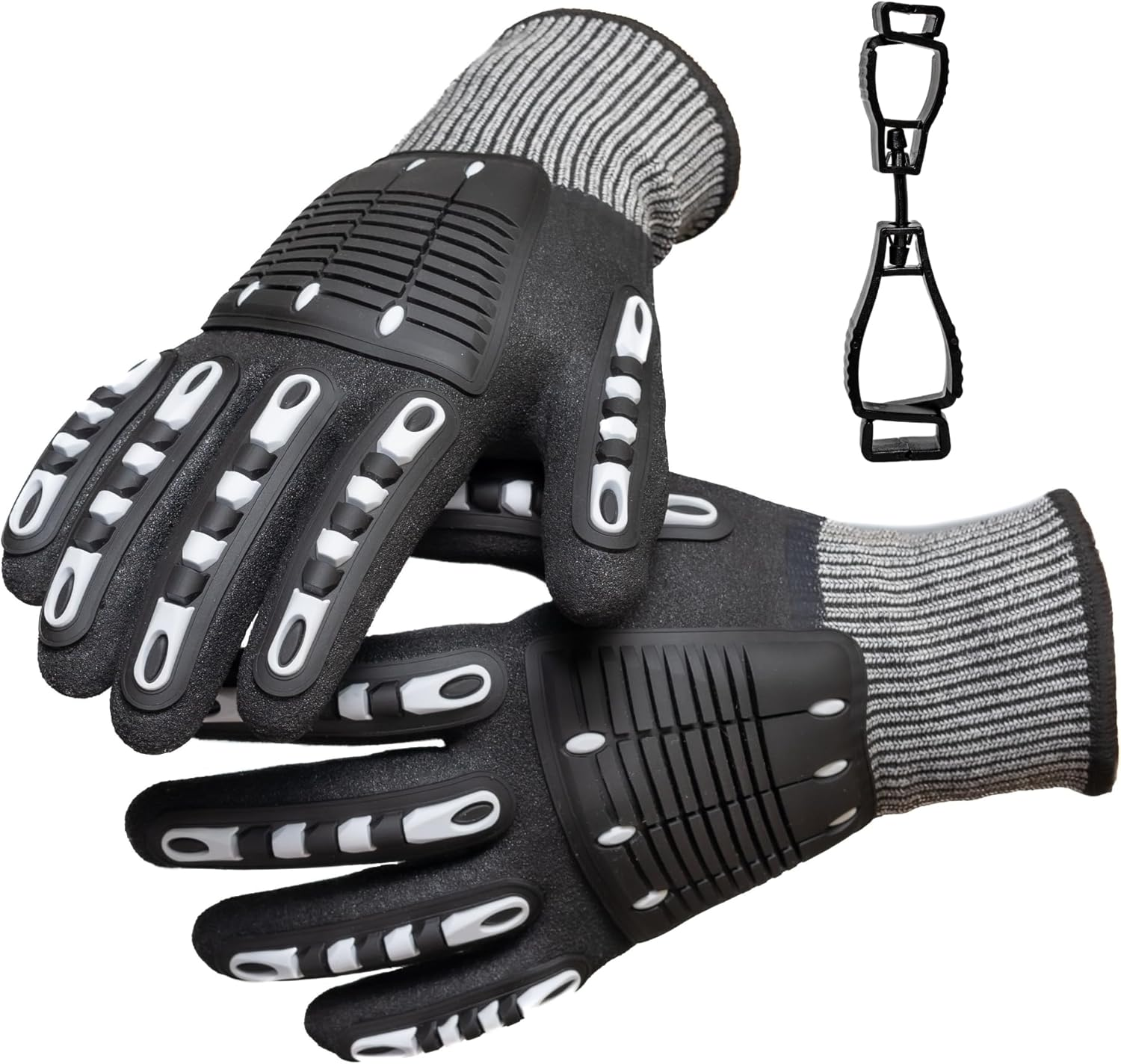 Fully Coated Lobster Gloves for Diving - Puncture and Cut Resistant, Spearfishing, Sea Urchin, Crab Harvesting, Catching, Lobstering - with Gloves Clip Gift image number 4