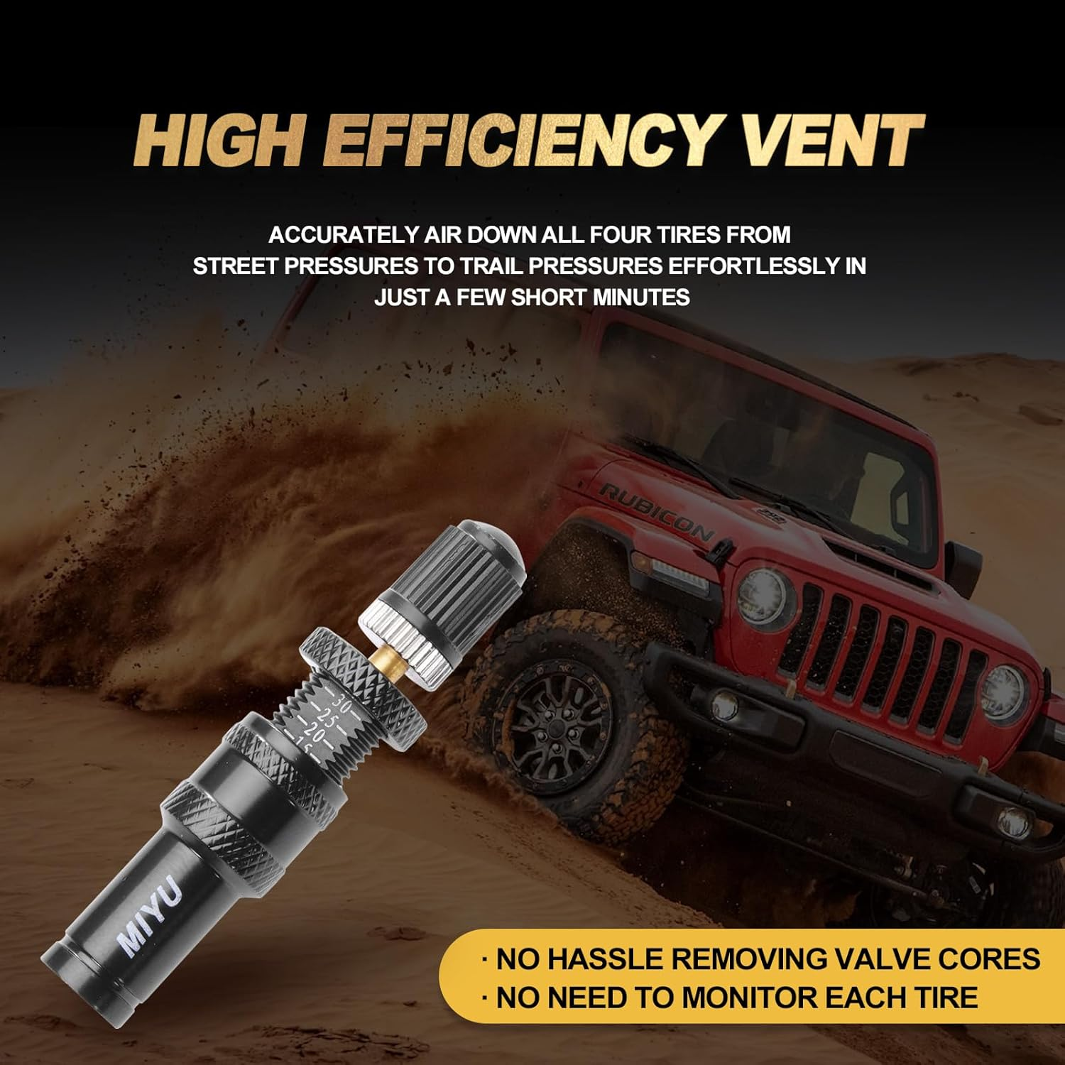 4 Pcs Automatic Tire Deflators Kit, Adjustable Tire Deflator Valve 10-30 Psi,Tyre Air down Tool for Vehicles, Motorcycle, Car, Truck,Jeep Etc image number 4