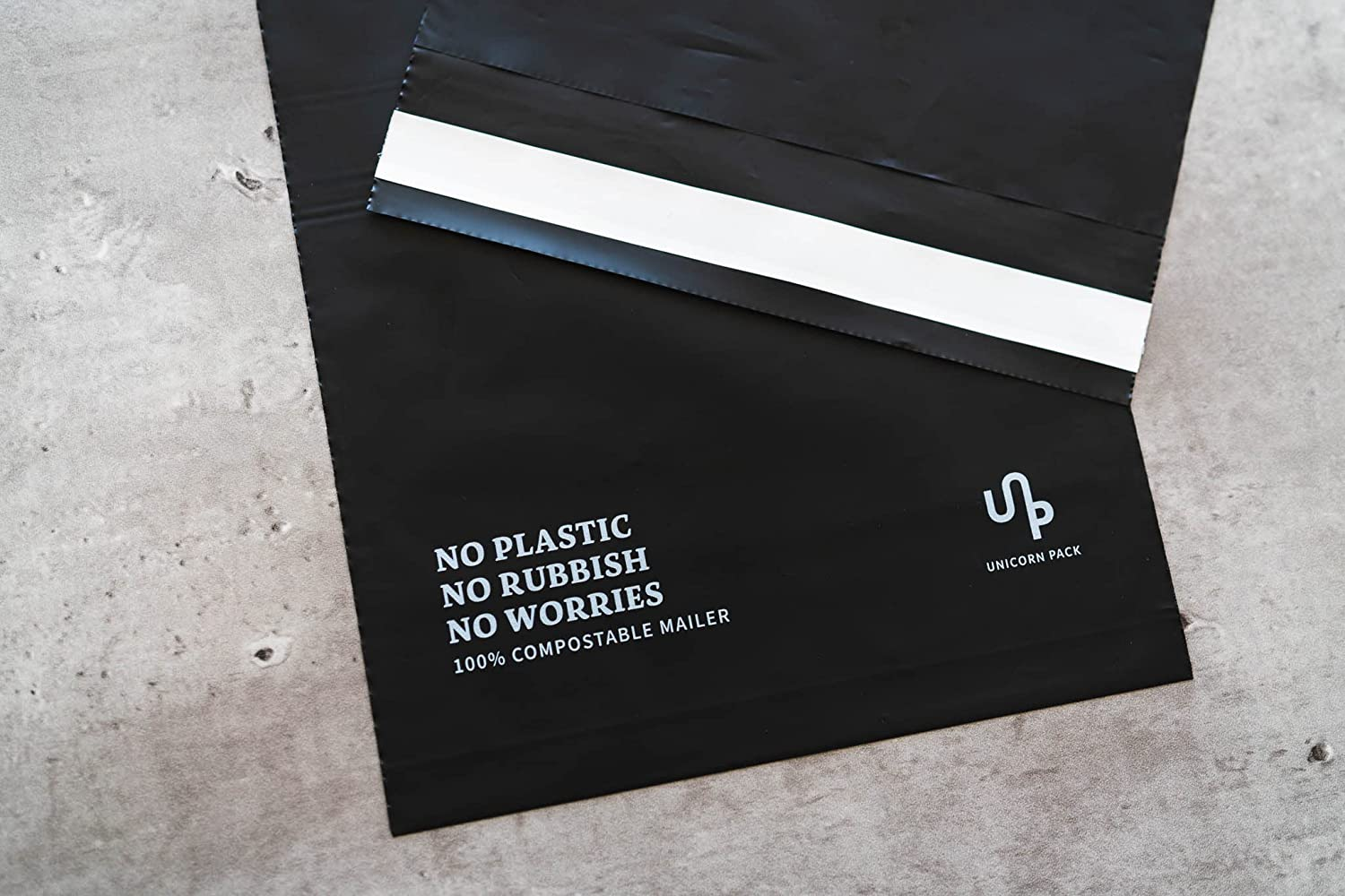 100% Compostable Mailer Biodegradable Satchel Post Packaging Black XS,S,M,L 100PP (Large 39.5 * 45.5CM) image number 3