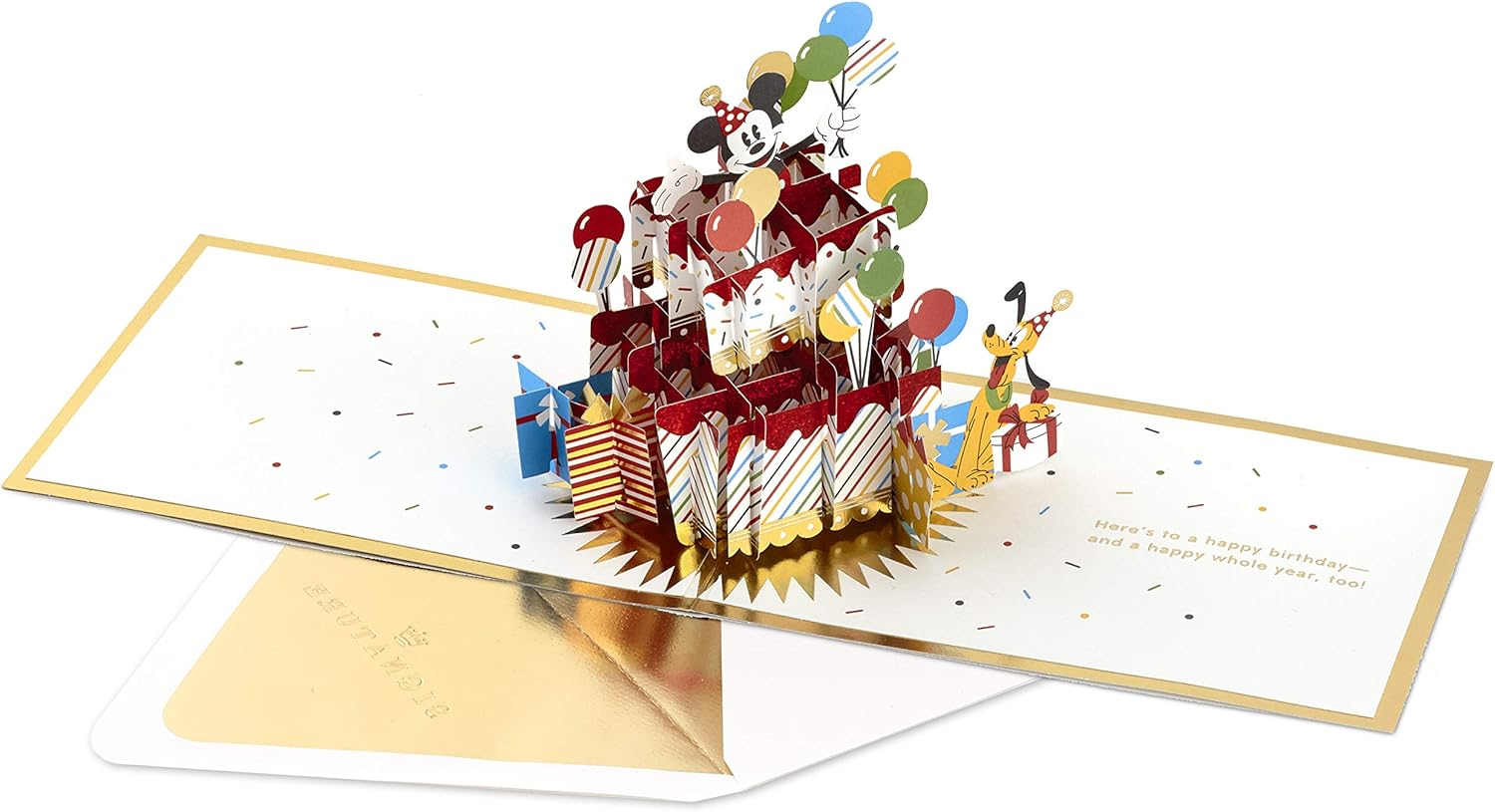 Hallmark Signature Paper Wonder Pop up Birthday Card (Disney Mickey Mouse and Friends) image number 2