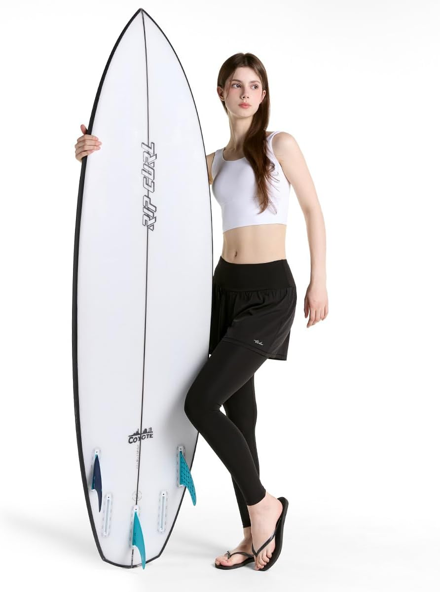 TSLA Women'S 2‑In‑1 Swim Shorts with Built‑In Leggings Quick‑Dry, UPF 50+ Sun Protection & Compression Liner Swim Board Shorts image number 2