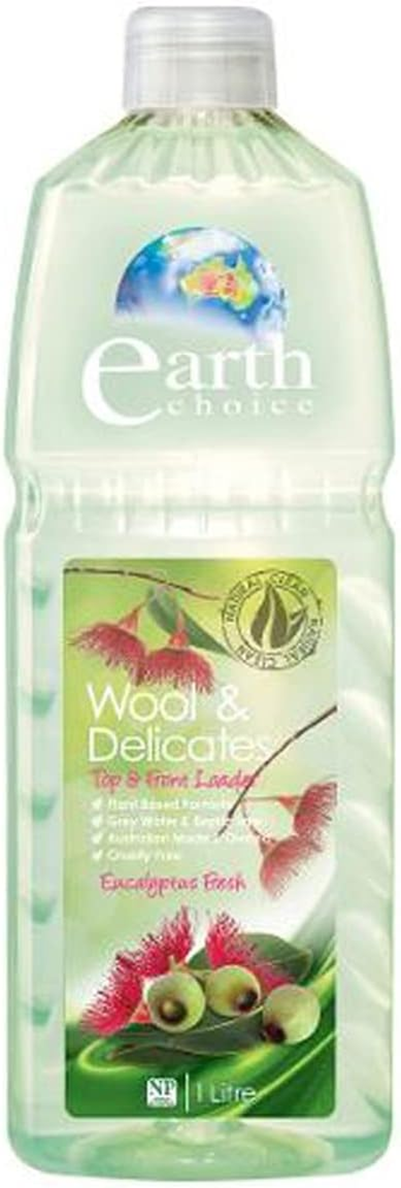 Earth Choice Wool and Delicates Eucalyptus Fresh Woolwash 1 Litre image number 1