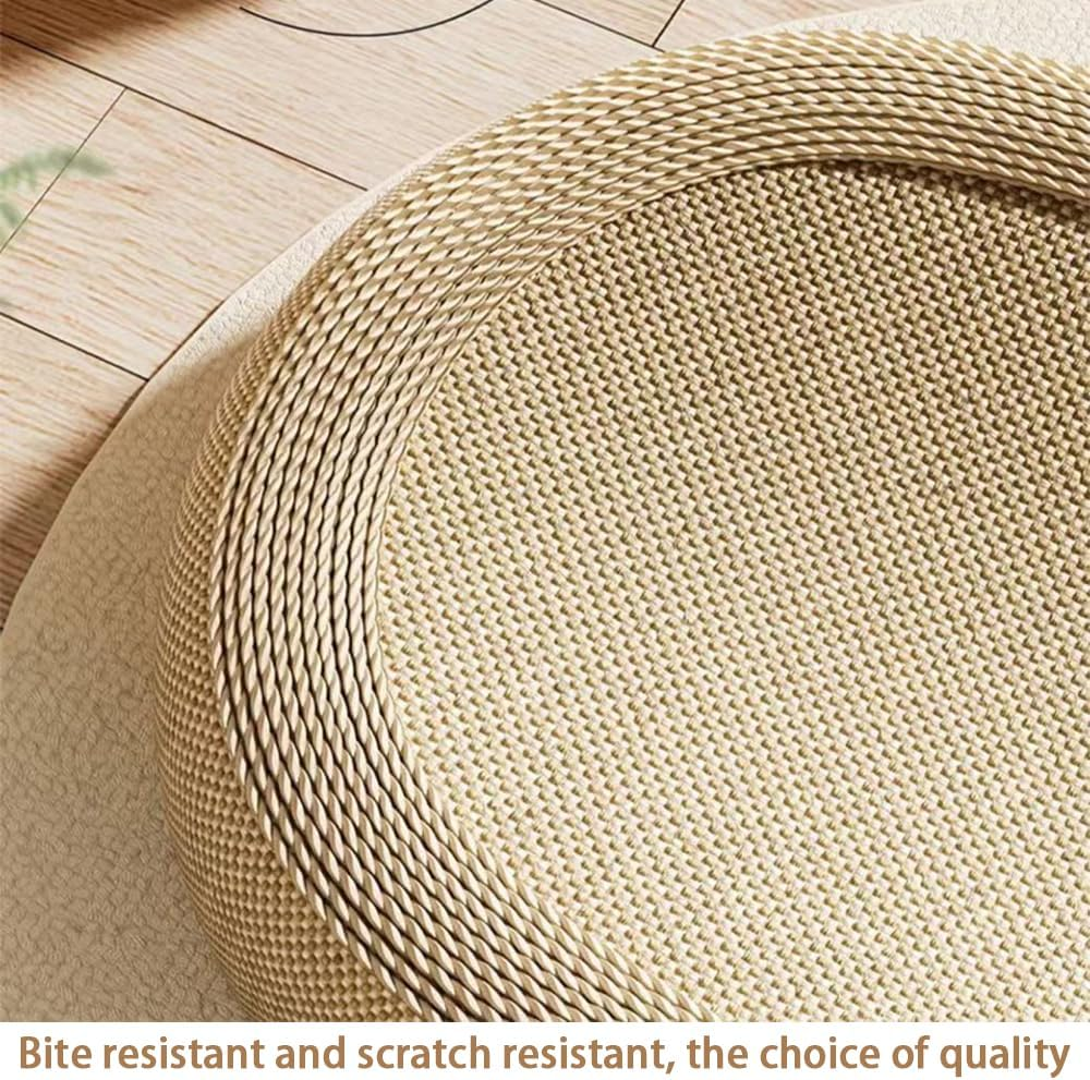 Extra Large Cat Scratching Pad with Sisal, Durable Breathable 2 Ears Multi-Functional Cat Scratch Board Cat Bed for Cats Beach Home Indoors Outdoors image number 1