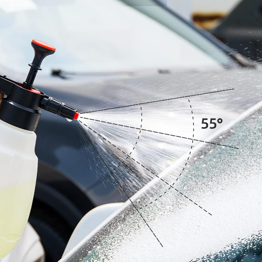 2.5L Hand Pressure Car Wash Foam Sprayer Foaming Pump Sprayer Car Detailing Portable Water Sprayer for Home, Garden and Car Detailing & Washing image number 5