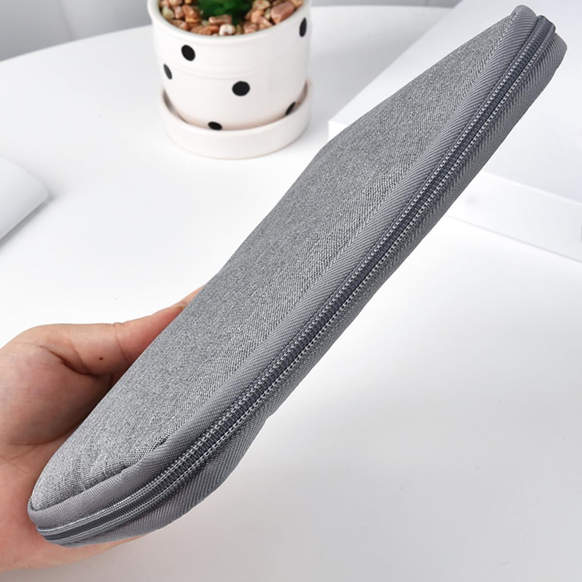 Watch Band Organizer Bag Watch Dial Organizer Data Cable Hard Drive Travel Organizer Bag (Gray) image number 1