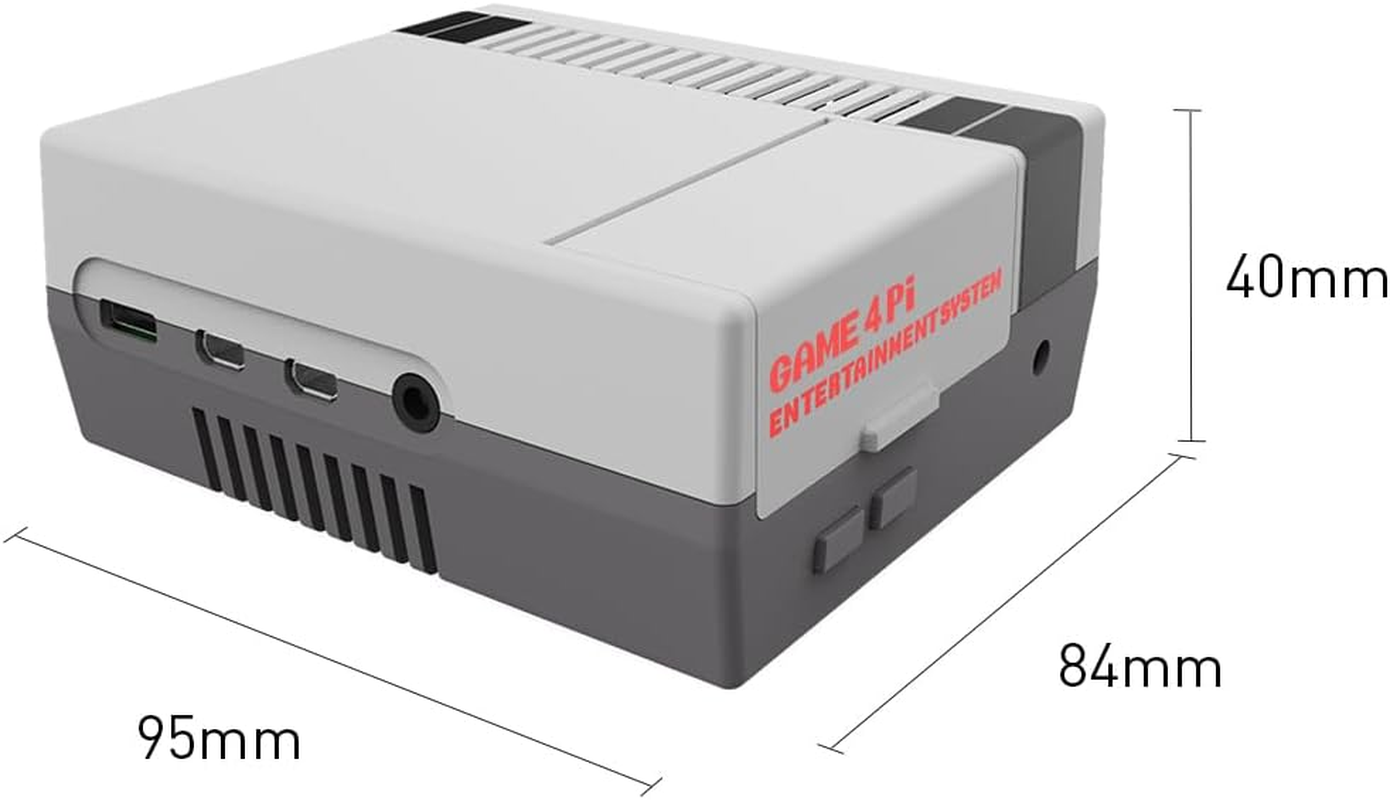 Geeekpi Case for Raspberry Pi 4, Cooling Fan, Heatsink for Raspberry Pi 4, Retro Gaming Nes4Pi Case for Raspberry Pi 4 Model B/4B image number 1