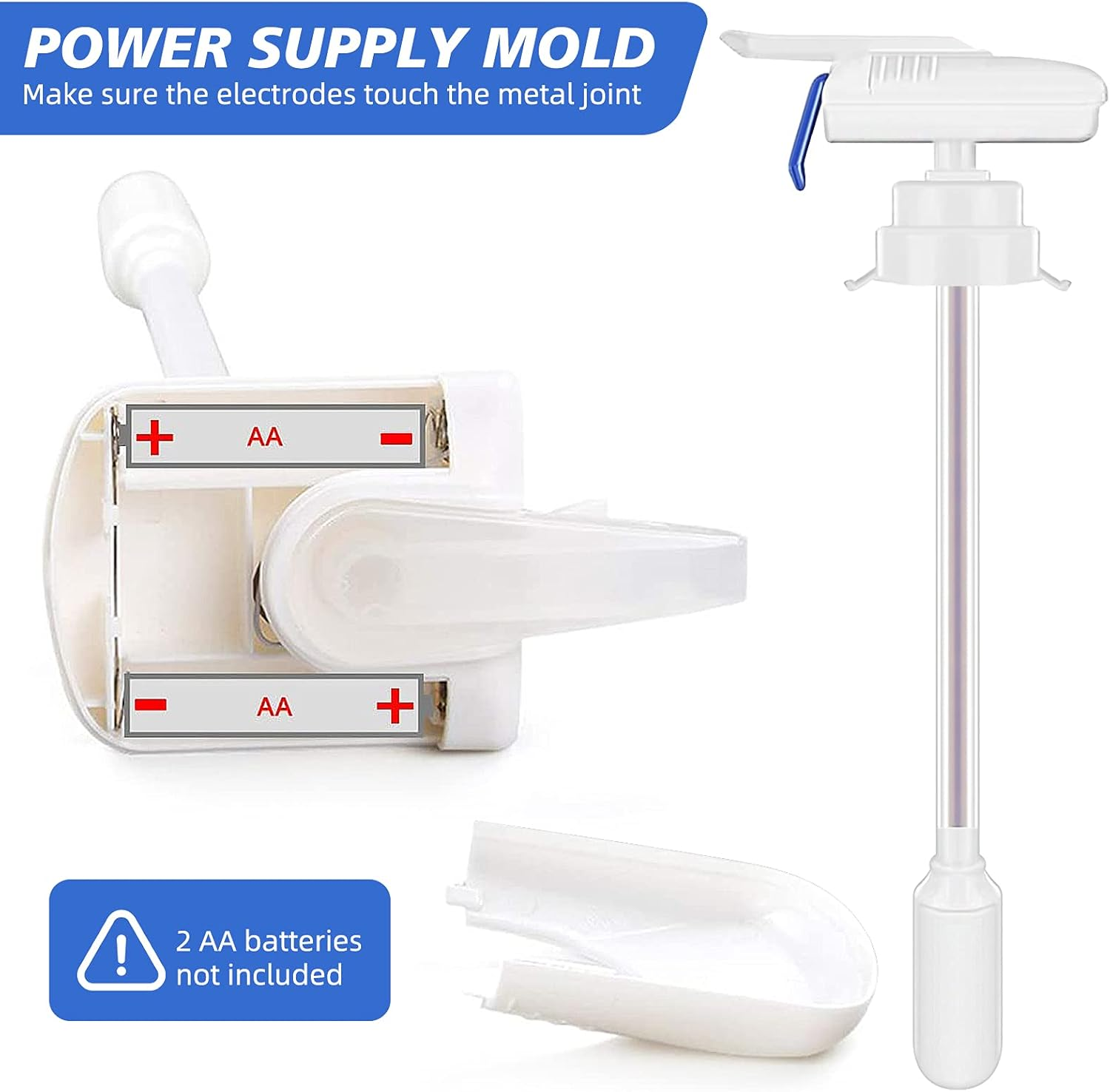 2 Pack Auto Drink Dispenser, Electric for Milk, Juice, Beer - Spill-Proof Beverage Dispenser for Home, Kitchen, Party, Wedding, Outdoor Decoration, Medium, Blue image number 1