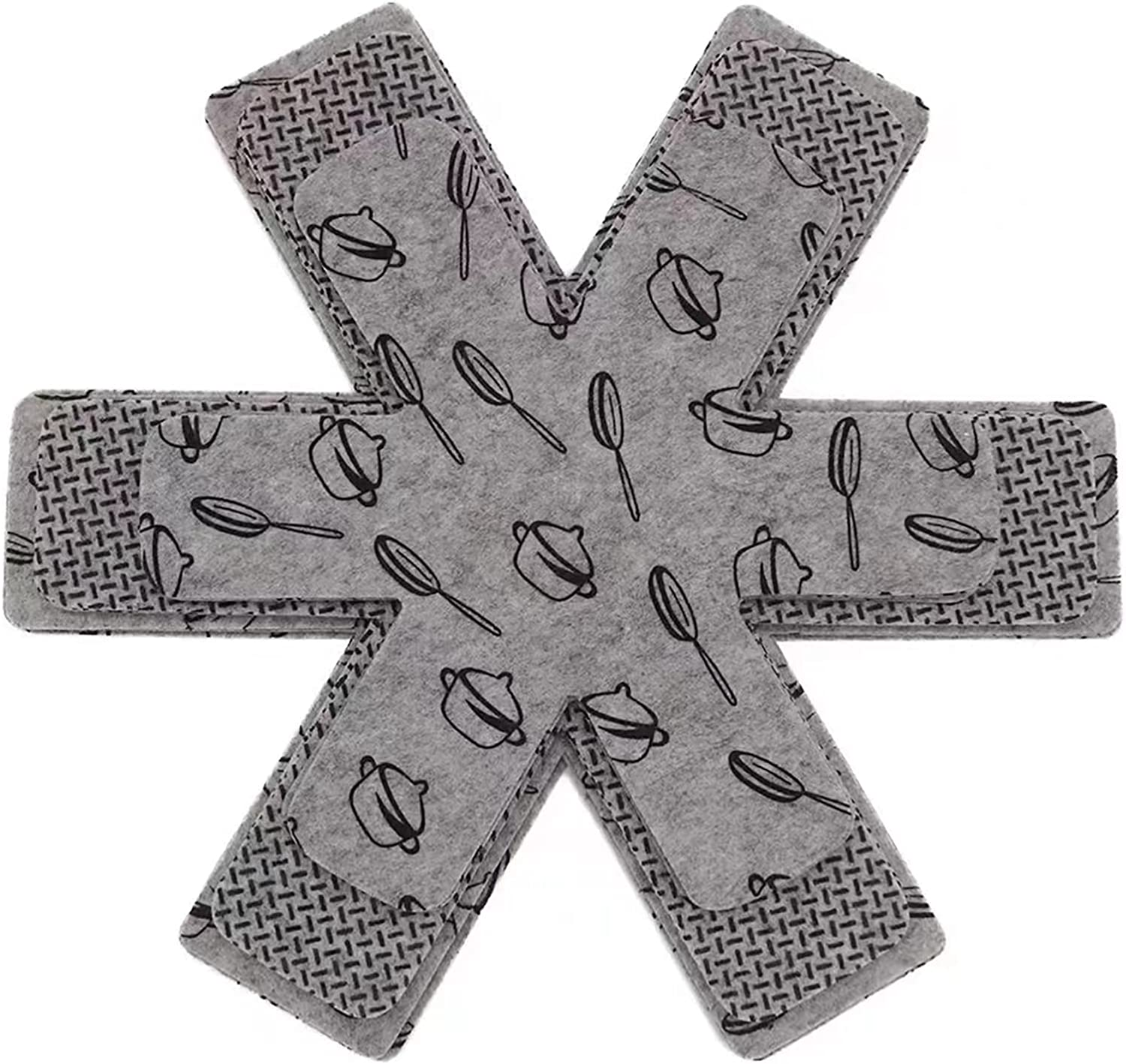 Pot and Pan Protectors, Set of 12 and 3 Different Size, Pot Dividers Pads/Stacking Pan Protectors/Pan Separators Pads for Protecting and Separating Pots and Pans image number 4