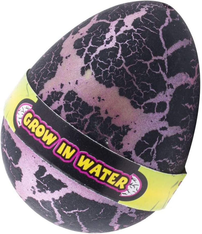 Hatching Grow Dinosaur Toys, 4 Pack Large Size Crack Growing Dinosaur Egg That Hatch in Water Easter Dino Eggs for Science Educational Party Supplies Birthday Gifts Kids Boys Girls