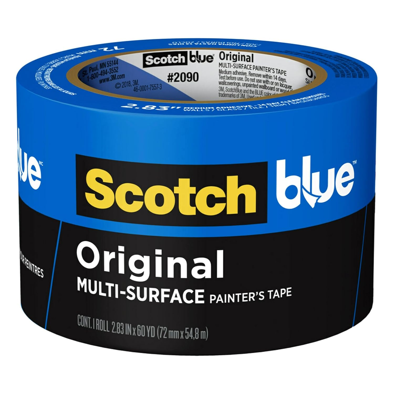 Scotchblue Painter'S Tape, Multi-Use, 2.83-Inch by 60-Yard, 1 Roll image number 6