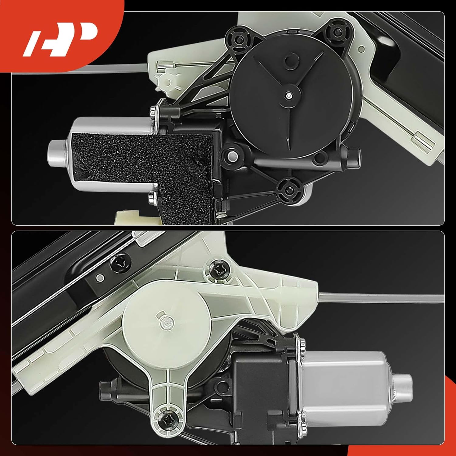 A-Premium Power Window Regulator with Motor Compatible with Land Rover Discovery L462 2017-2020 with Auto-Up Front Driver Side