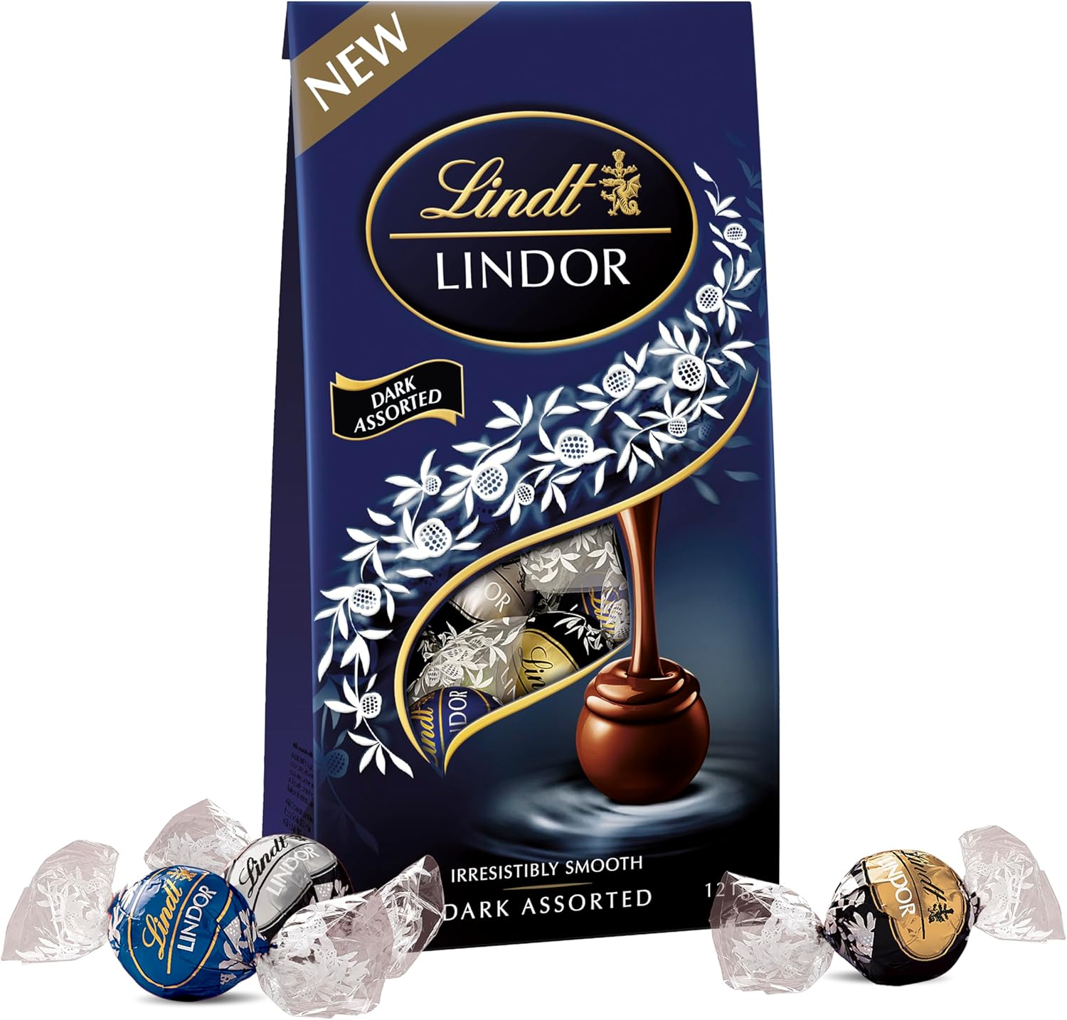 Lindt LINDOR Dark Assorted Chocolate Bag 121G image number 5