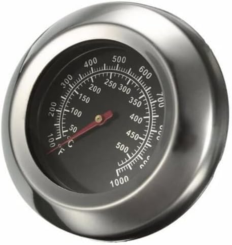 3" BBQ Gauge Thermometer Charcoal Grill Smoker Temperature Barbecue Fahrenheit and Heat Indicator Stainless Steel Temp Gauge