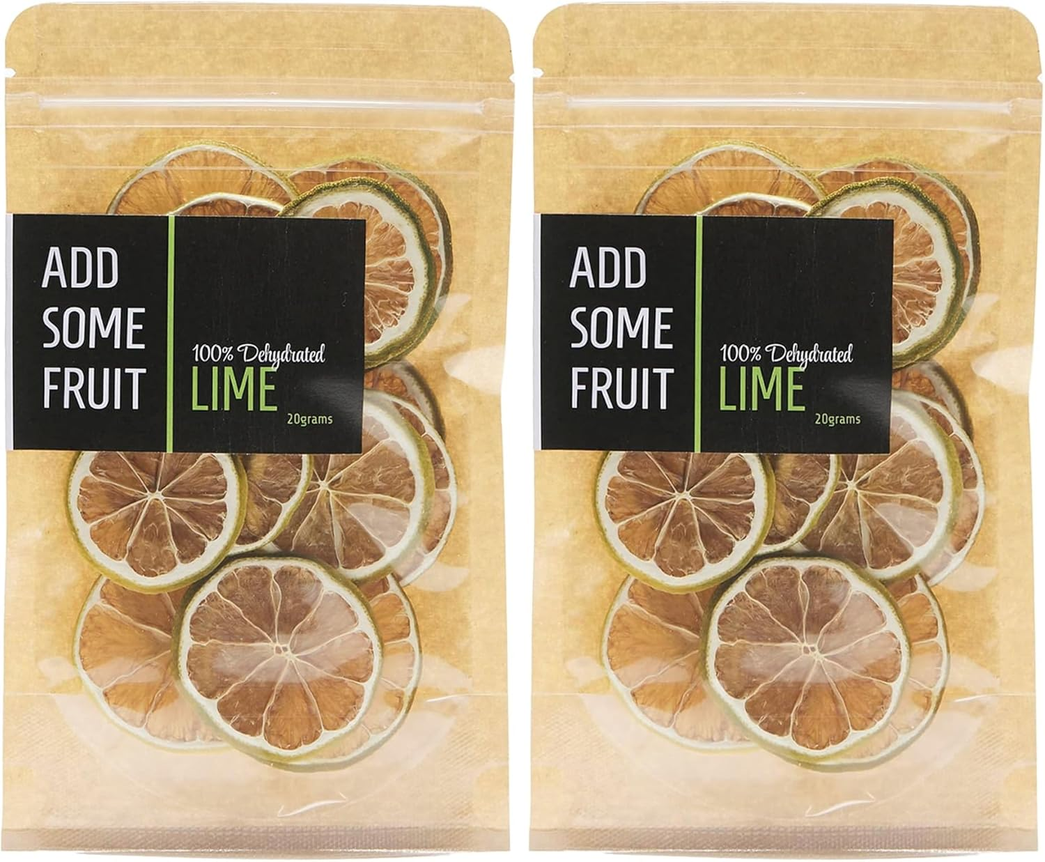 ADD SOME FRUIT - 100% DEHYDRATED LIME - 20G Pouch image number 6