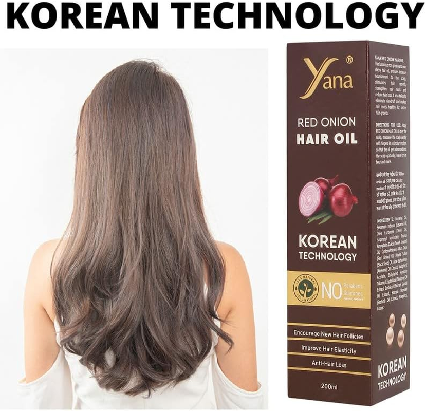 Red Onion anti Hair Loss Hair Longer Oil by Korean Technology image number 6