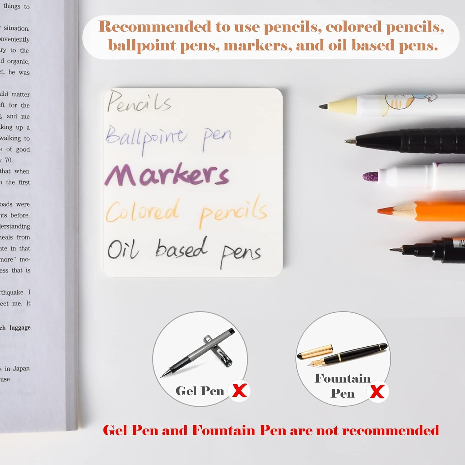 BAYTORY 700 Sheets Pastel Transparent Sticky Notes, Clear Waterproof 3 X 3 Inch See through Memo Pad, Self-Adhesive Translucent Writable Index Tabs for Annotating Books, Study Stationary Supplies image number 3