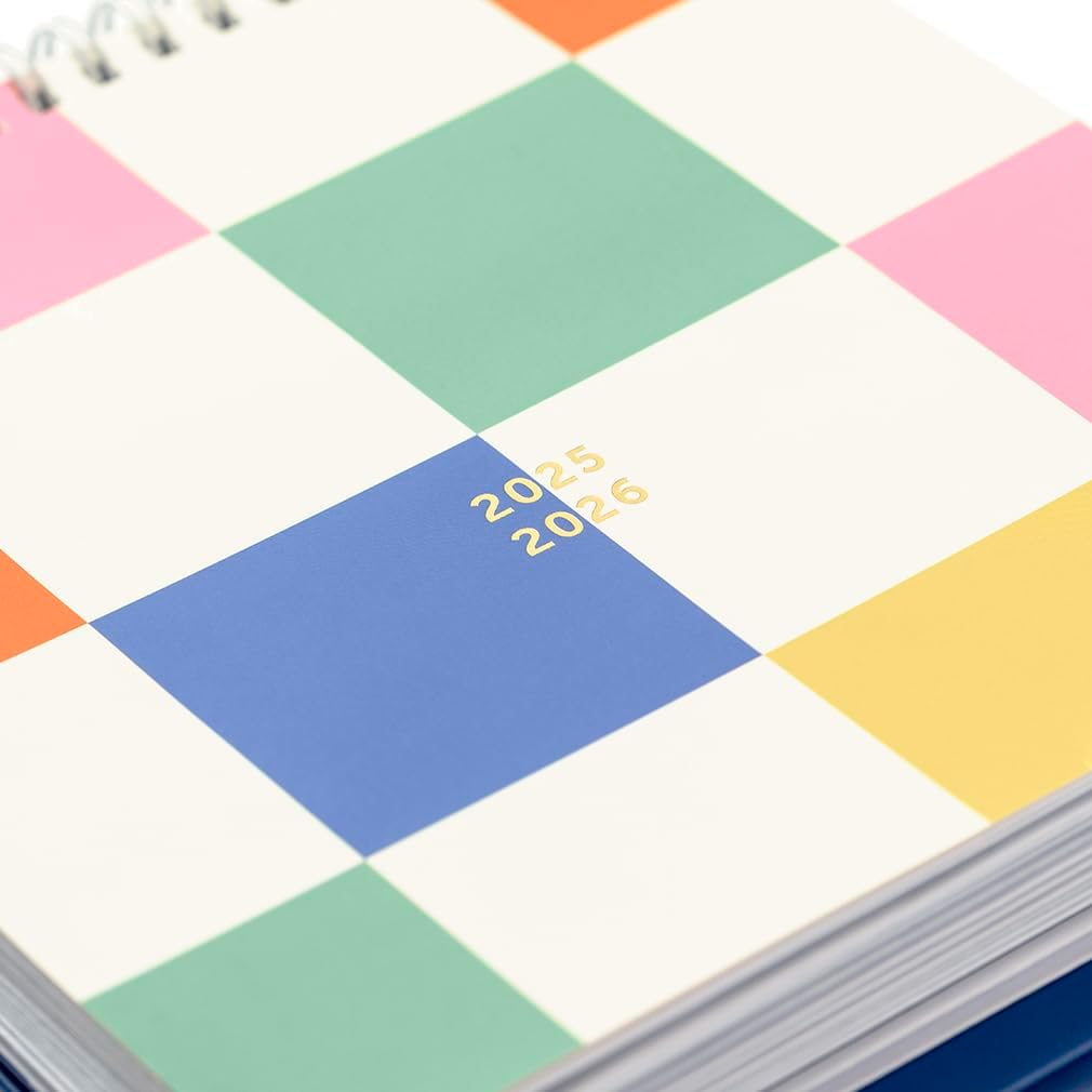 Busy B Desk Calendar - Mid-Year Academic Calendar &ndash; Aug '25 - Aug '26 &ndash; Multi Design - Features Built-In Stand, Flip-Top Binding, Year Planner & Storage Pockets for Organised Planning - 20 X 17Cm image number 6