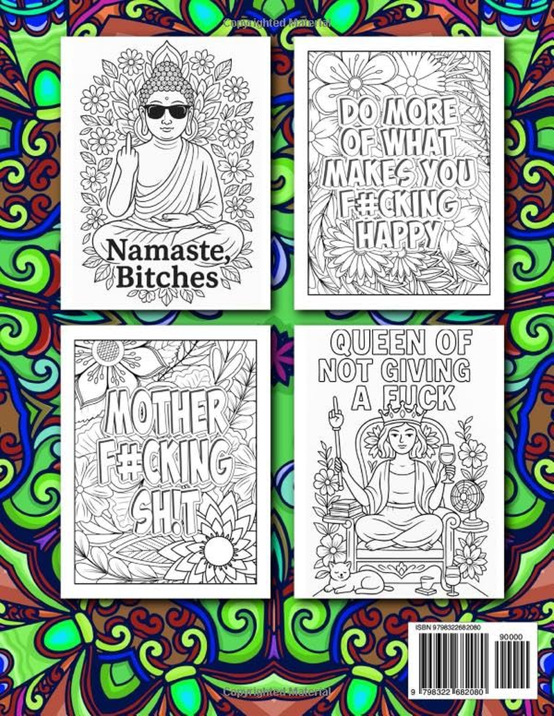 Bad Word Adult Coloring Book: Fuckity Fuck Unwind & Color | Calming Coloring Book Adult | Adult Swear Word Coloring Book | Large 8.5 in X 11 in | Stress Relief Coloring Book Easy image number 1