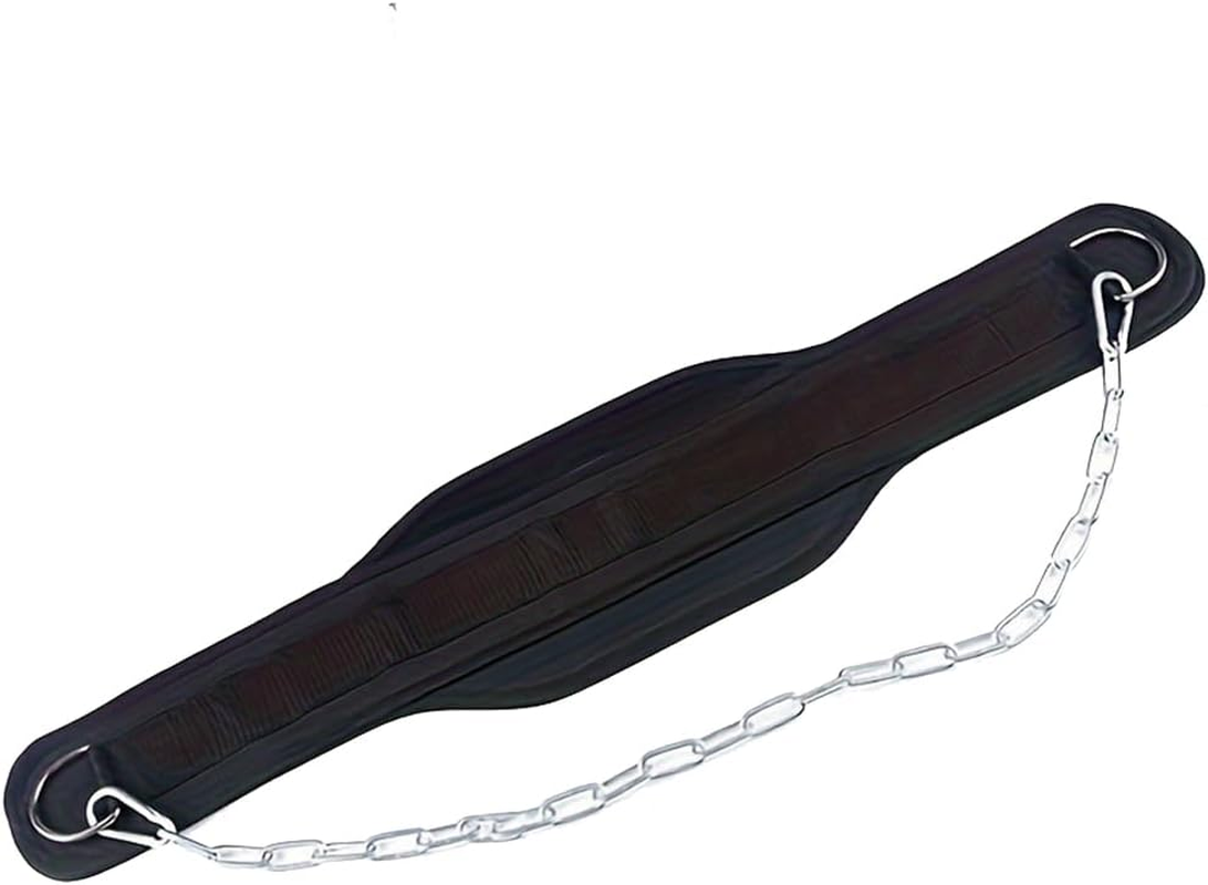 Dip Belt for Weightlifting with 70Cm Steel Chain, Pull-Ups Belt Weight Belt Gym Lifting Belt for Powerlifting for Weight Lifting, Squat, Strength Training, Gym Fitness image number 5