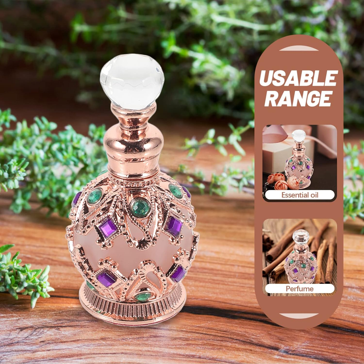 DECHOUS Empty Perfume Bottle Glass Bottle Portable for Refillable Fragrance Holder image number 6