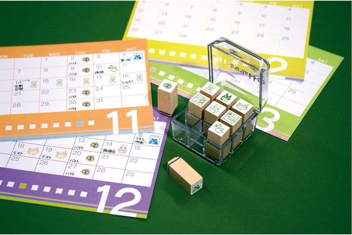 Studio Ghibli My Neighbour Totoro Mini Rubber Stamp Set image number 2