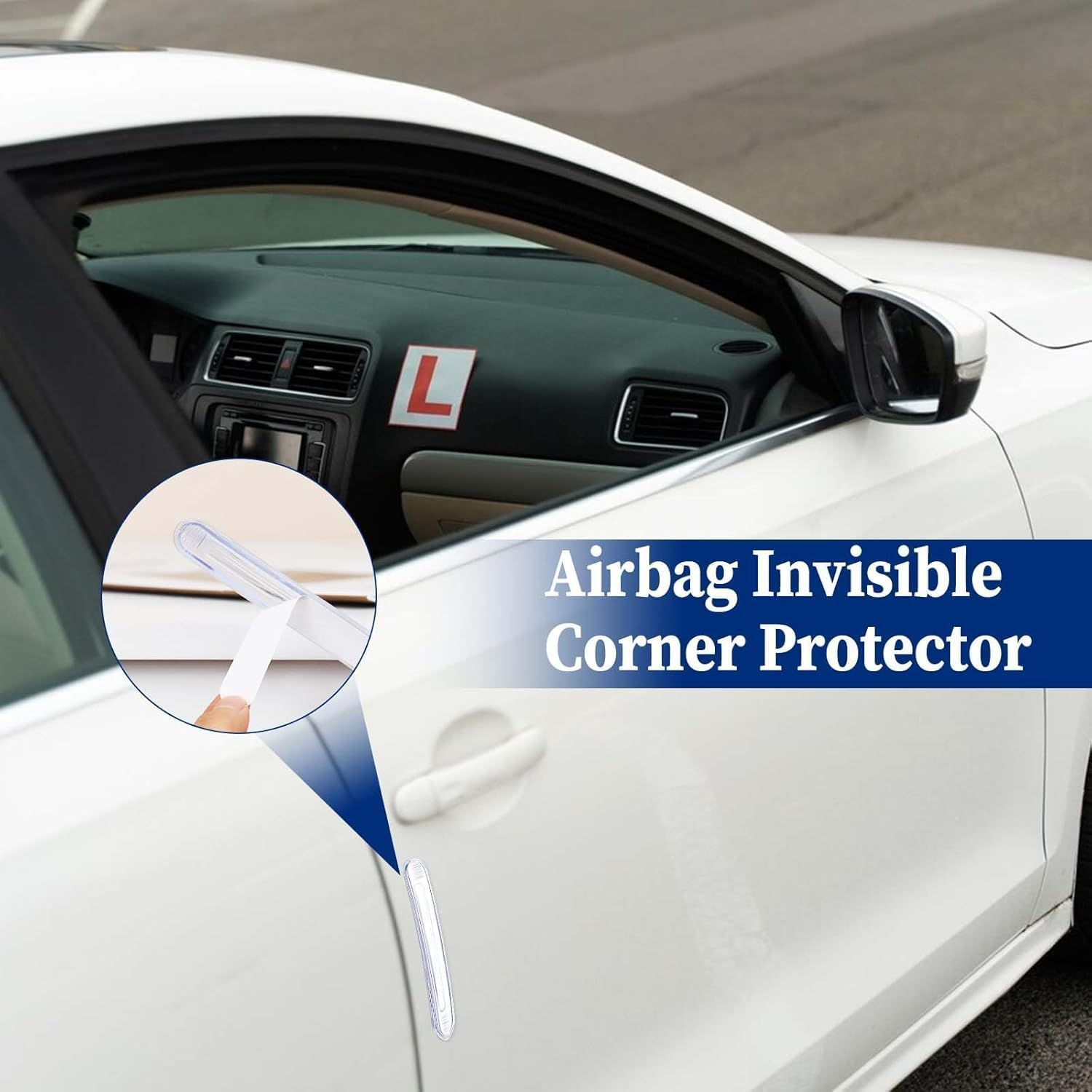 Self Adhesive Rubber Bumpers Strip, 4Pcs Short Self Adhesive Clear Rubber Bumper Stripes,Rubber Chair Wall Protector,Clear Furniture Bumpers Silicone Cabinet Door Bumper Adhesive Wall Protector Bumper