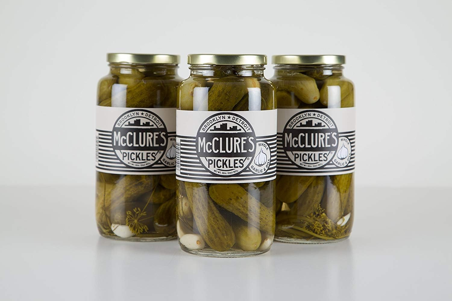 Mcclure'S Whole Garlic and Dill Pickles, 907 G image number 1
