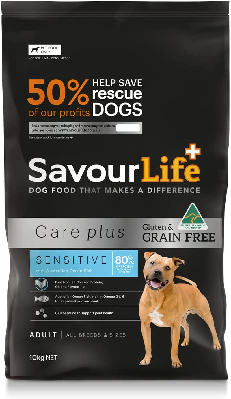 Savourlife Grain Free, Care plus Sensitive Dog Food, Ocean Fish, 10Kg image number 4