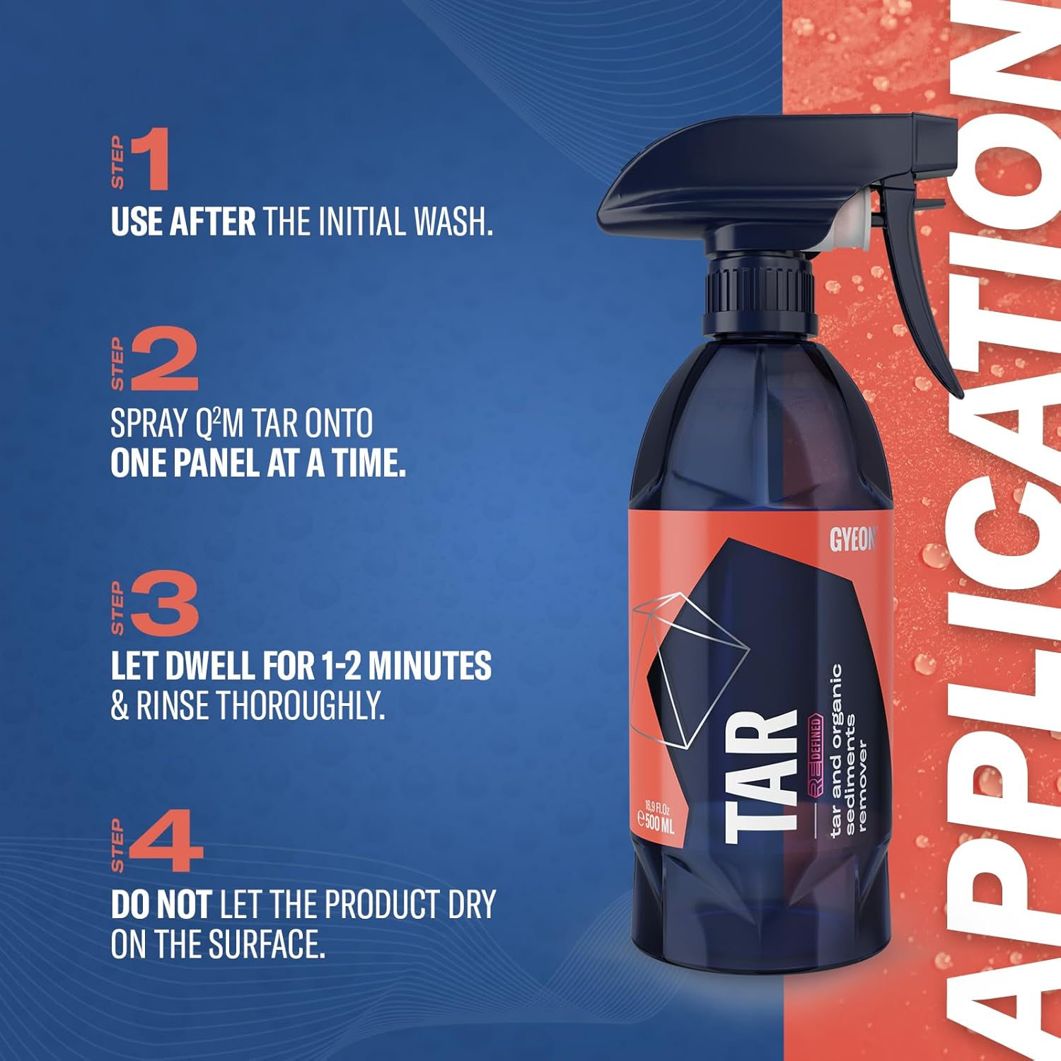 Gyeon Tar Redefined 4000 Ml - Tar Remover for Cars - Also Safely Removes Adhesive, Pine, Sap, and Automotive Rubber - Tar Remover for Car Detailing and Prep image number 4