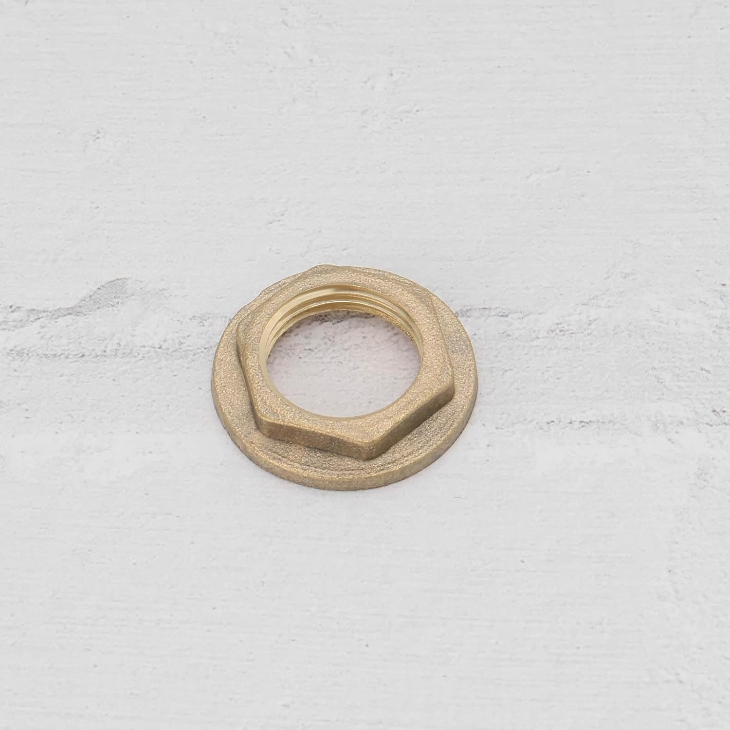 4Pcs 3/8 BSP Brass Female Nut Hexagonal Flange Nut Faucet Pipe Accessories for Tap Connection Pipe Connection Yellow 26X15.5X5Mm image number 6