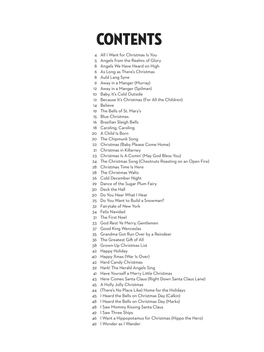 101 Christmas Songs Cello Sheet Music Songbook Holiday Classics for Beginners Intermediate Players Includes Silent Night Jingle Bells White Christmas Joy to the World: for Cello image number 2