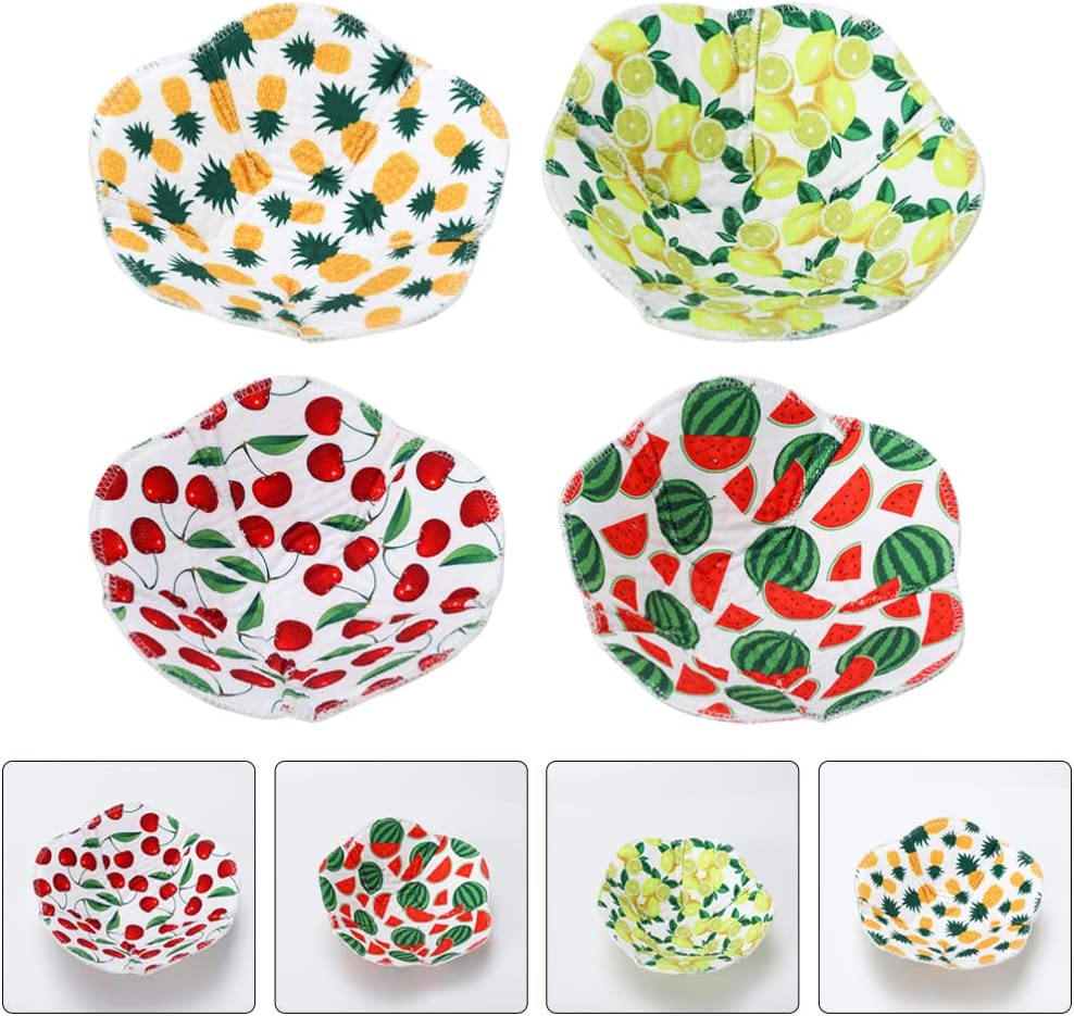 Operitacx 4Pcs Microwave Bowl Cozy, Hot Bowl Holders Huggers for Hot Food Home Soup Rice image number 2