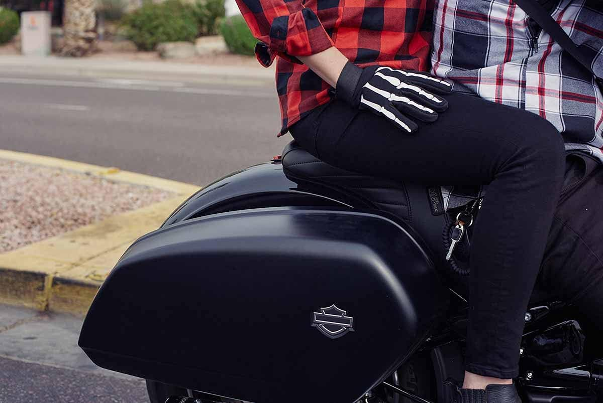 Hot Leathers Skeleton Mechanic Gloves (Black, Small)