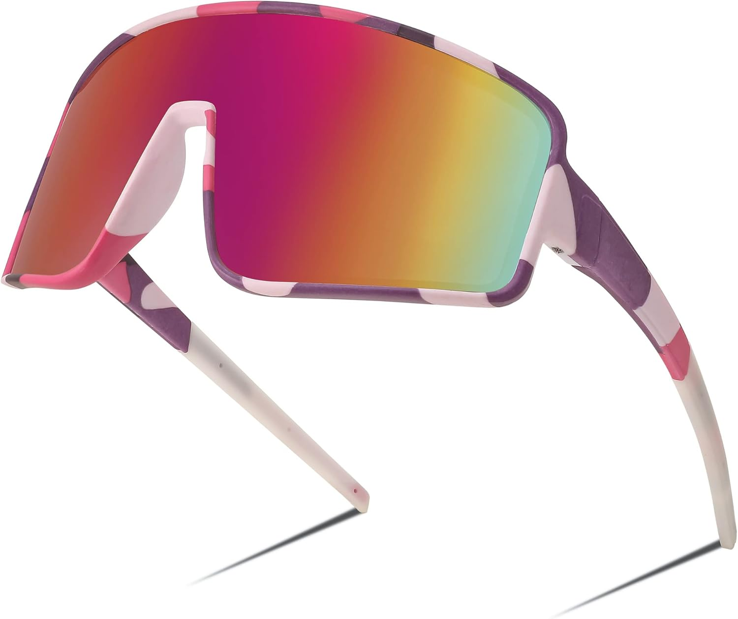 FEISEDY Sports Sunglasses Polarized Oversized Shield for Women Men Youth Baseball Cycling Running Outdoor Visor B2988