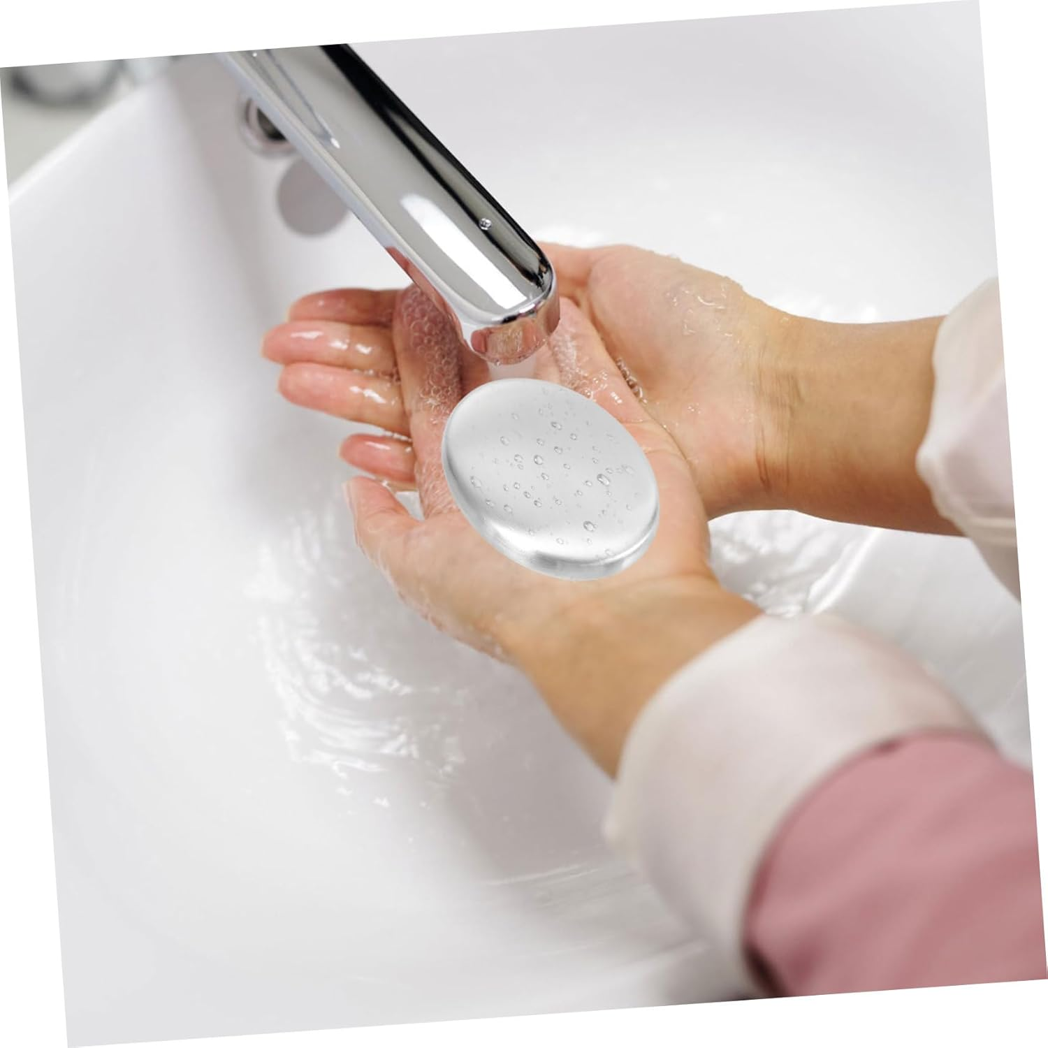 2Pcs Stainless Steel Odor Removing Soap Bars for Cooking Odor Freshens Hands after Food Prep and Reusable Kitchen Gadget image number 4