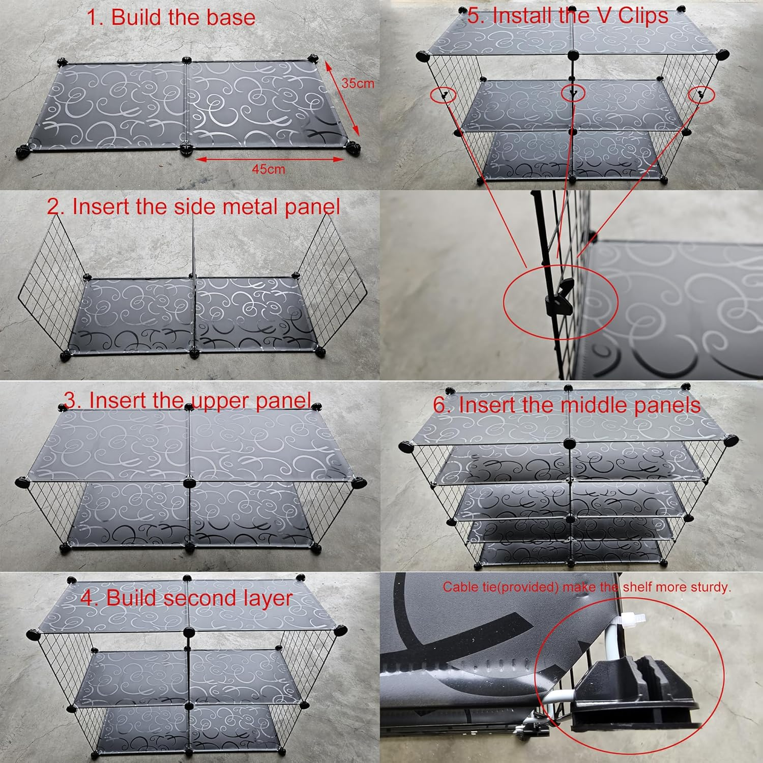 5 7 Tiers Shoe Rack Storage Organizer Shelf Stand Shelves Free Standing 20 to 28 Pair Shoe Organizer Adjustabel Fit for Boots Easy Expand (5 Tier Black) image number 5