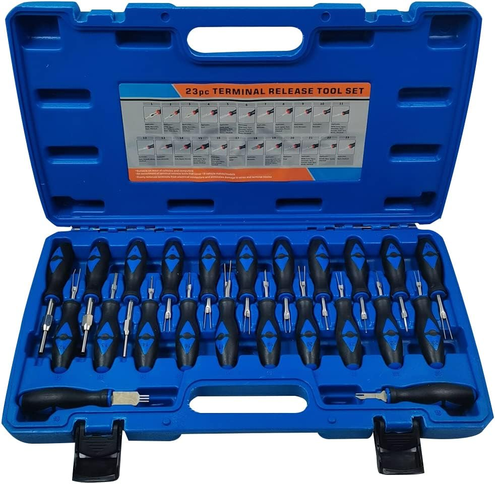 Domary ZX001 23Pcs Connector Release Electrical Terminal Removal Tool Kit Set Auto Repair Tools image number 4