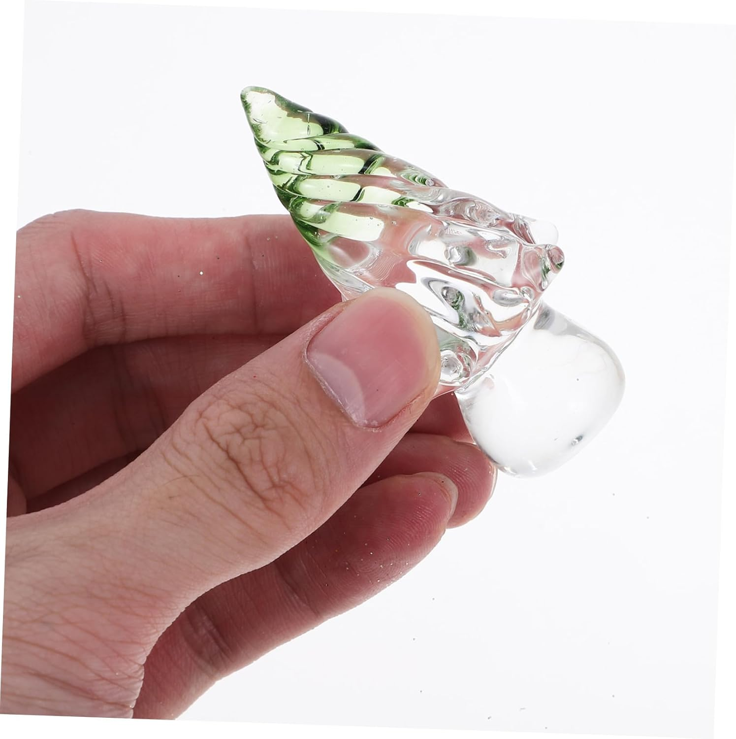 Crystal Christmas Tree Figurine Small Desktop Xmas Tree Decoration for Christmas Party and Home Table Ornament image number 2