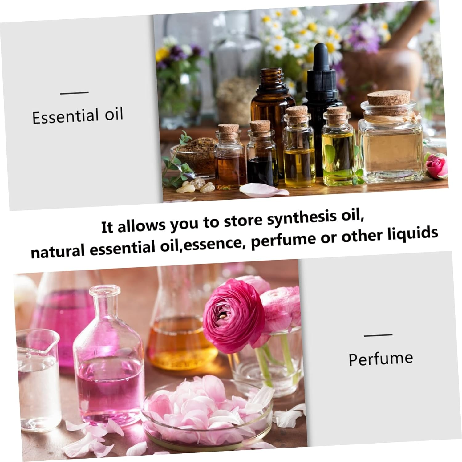 Aromatherapy Oils Essential Oil Bottle Stopper Decorative Ceramic Empty Perfume Bottle Storage - Green image number 6