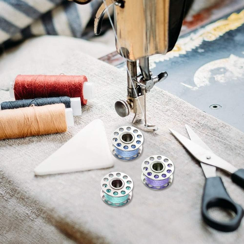 30 Pcs Sewing Machine Bobbins,5 Pcs Bobbin Case for Front Loading,Maxin Stainless Steel Bobbins for Brother, Singer, Janome,Toyata, and Others image number 5