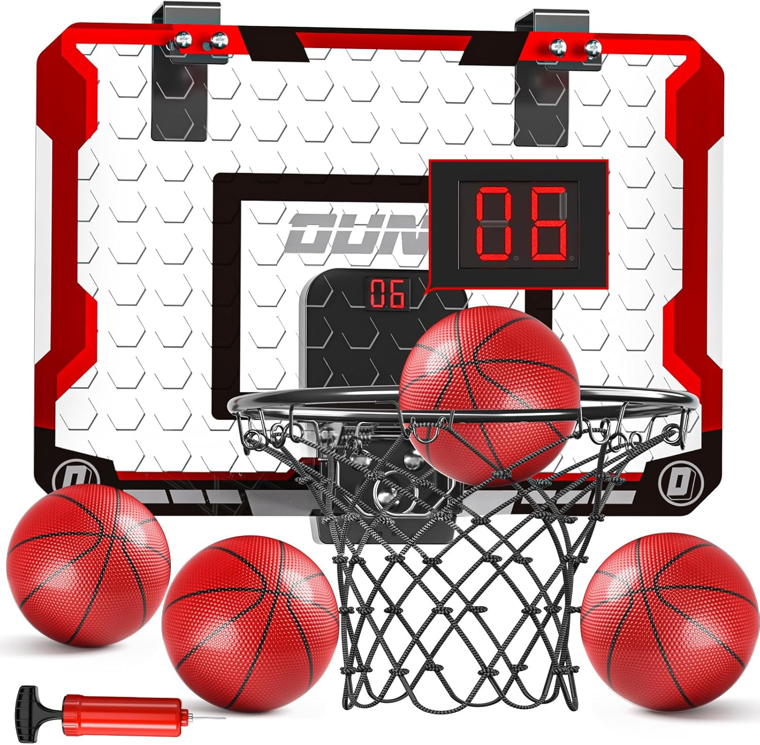 Basketball Hoop for Kids 3 4 5 6 7 8 Year Old Boys - Ball Toys Game with 4 Balls, Indoor Outdoor Sports Games for Kids Aged 3-12, Teens Gift image number 5