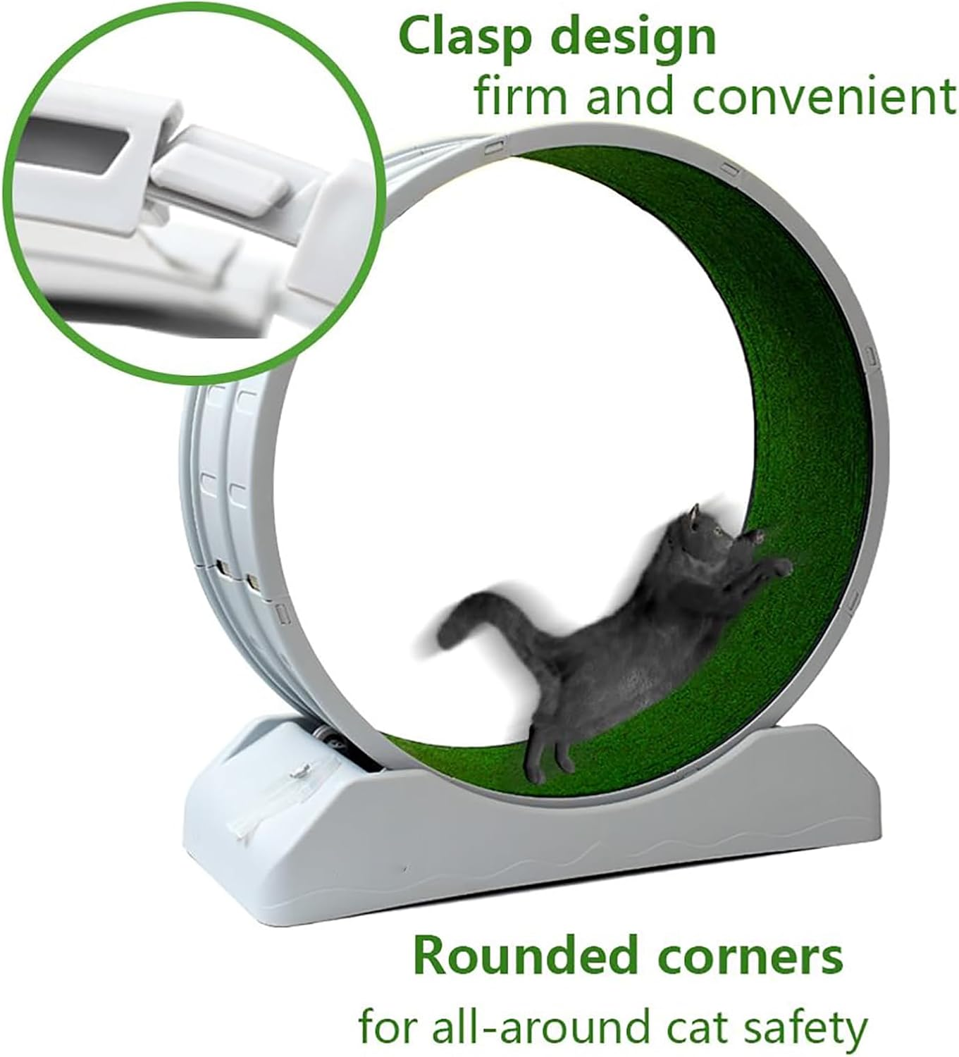 Cat Exercise Wheel for Indoor Cats,31.5 in Diameter with Locking Mechanism, Ultra-Quiet, Promotes Healthy Exercise, for Cat'S Fitness and Health Pink image number 5