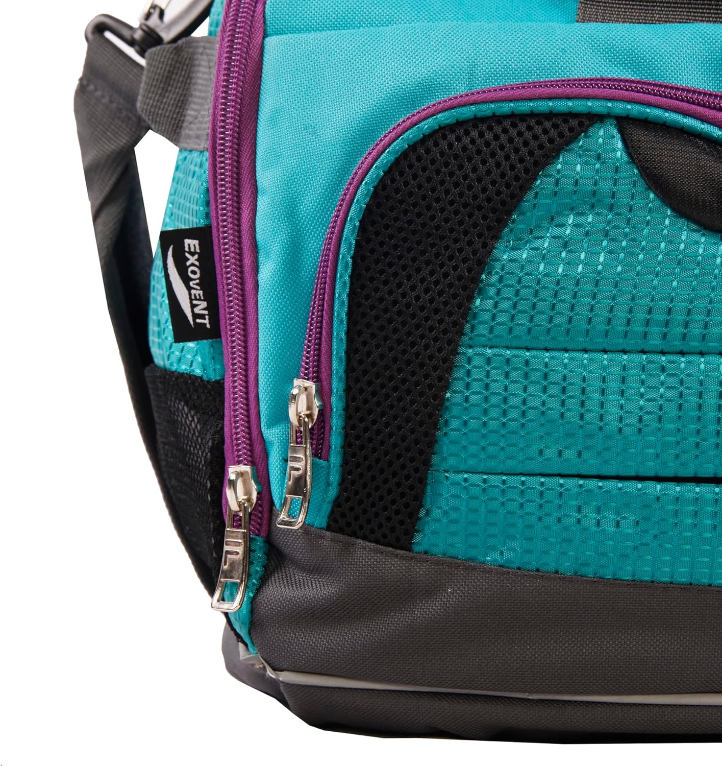Fila Unisex'S Cypress Small Sport Duffel Bag, Turquoise Purple, One Size, Cypress Small Sport Duffel Bag image number 4