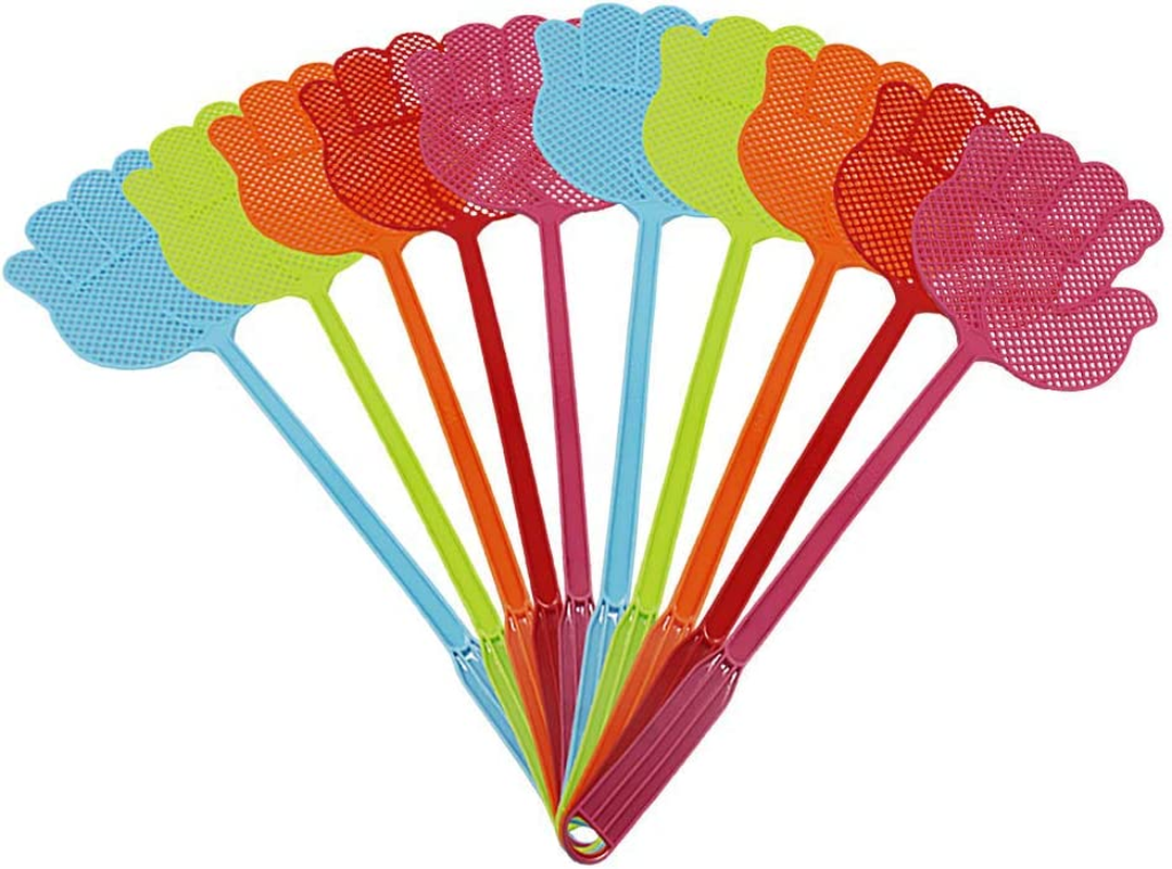 Valuehall 10 Pack Fly Swatter Pest Control Multi-Colors Plastic Handle for Flies V7023 image number 6
