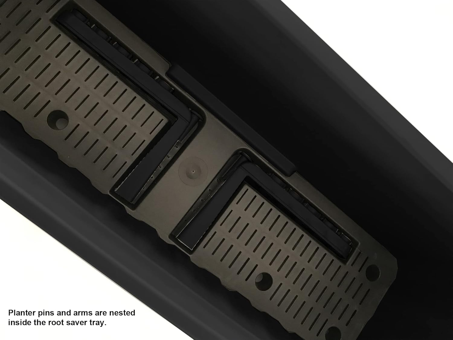 Apollo Exports International 24" Adjustable Railing Planter, Black image number 6