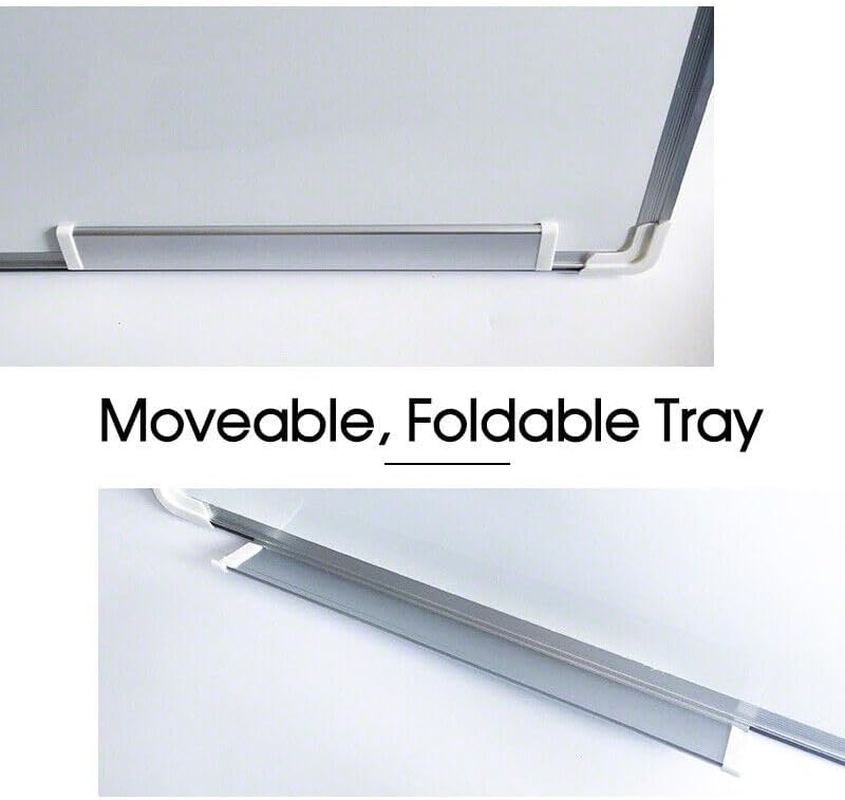 Leona Co Magnetic Dry Erase Board, Wall Mounted Whiteboard, 90 X 60 Cm, Lightweight Portable White Board, Wall Mounted Board for Kids, Home, Office, School with Marker & Eraser & Magnet Buttons image number 2