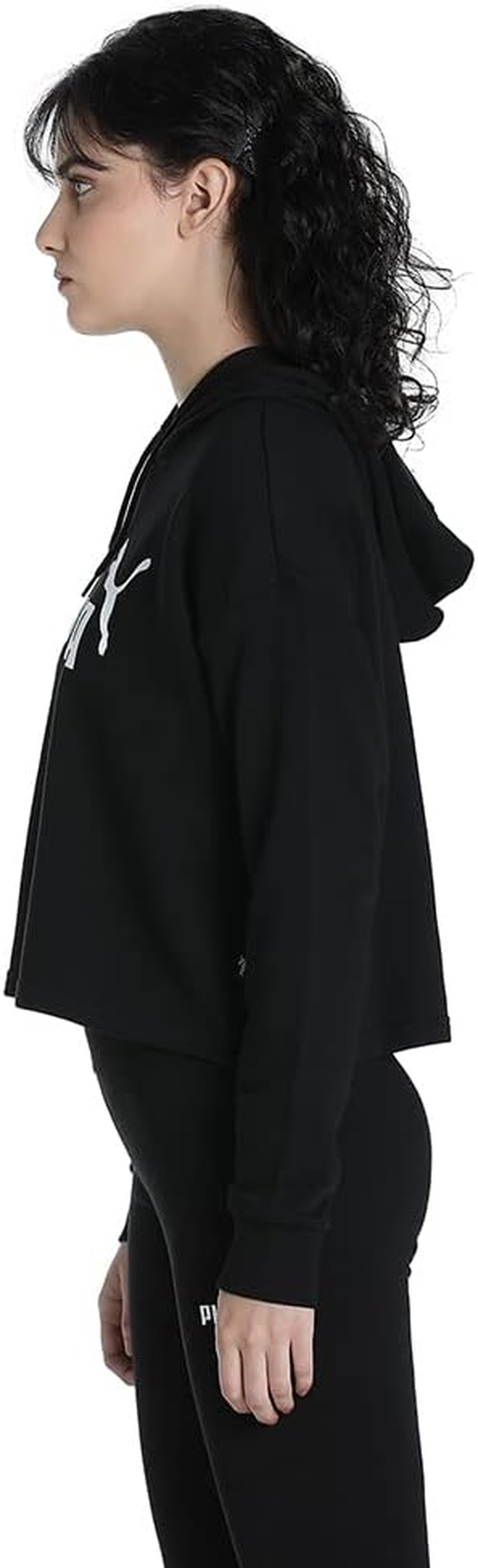 PUMA Women'S Essential Cropped Logo Hoodie image number 4