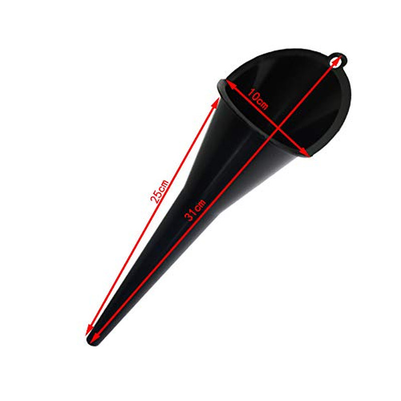 HDBUBALUS Motorcycle 9" Crankcase Fill Funnel Primary Case Oil Fill Set Fit for Harley Black image number 2