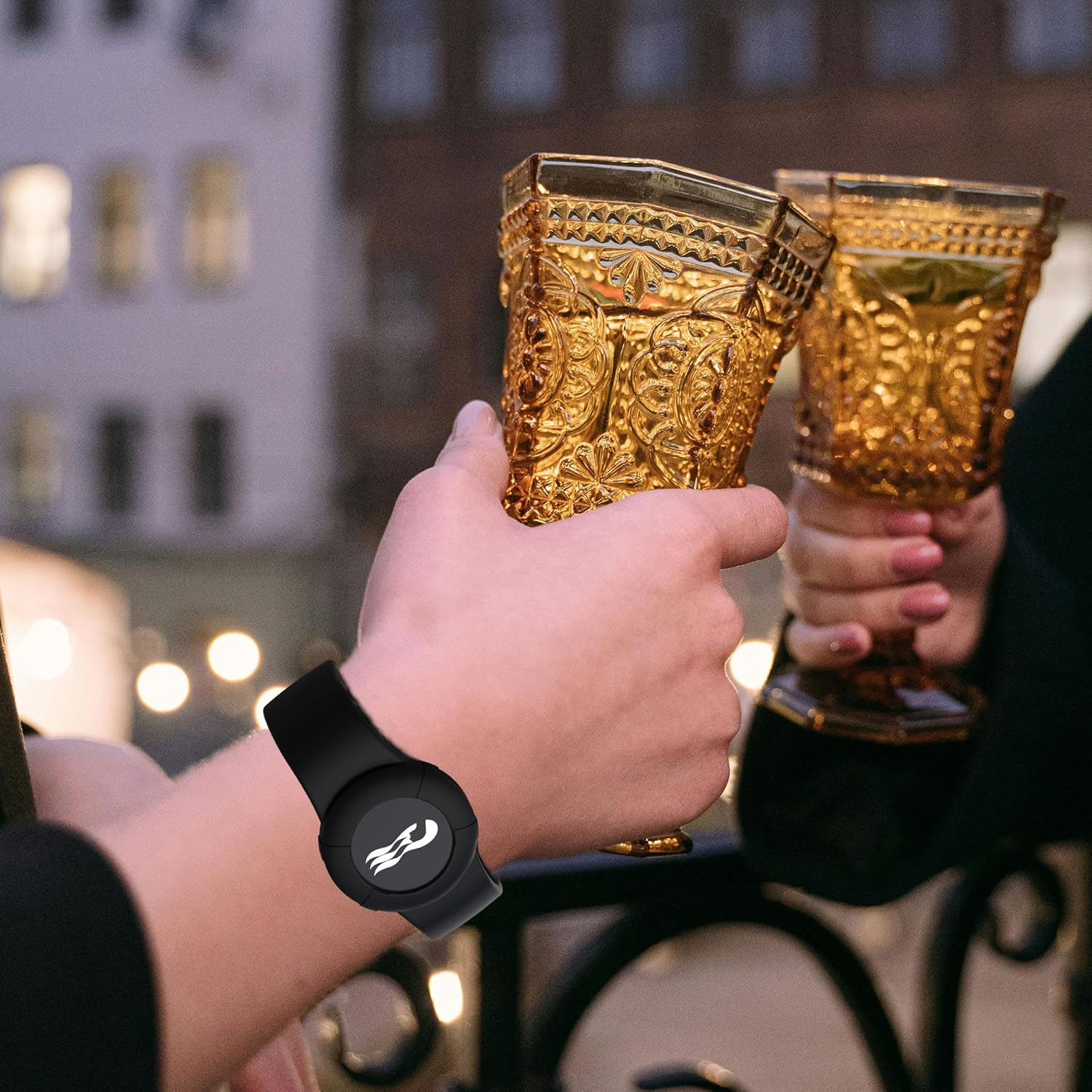 4 Pack Princess Cruise Medallion Holders for Kids and Adults, Silicone Wristbands for Carnival Ocean Medallion - 2 Sizes (S/M and M/L) in One Pack, Black and Dark Blue (M/L), Pink and White (S/M) image number 2